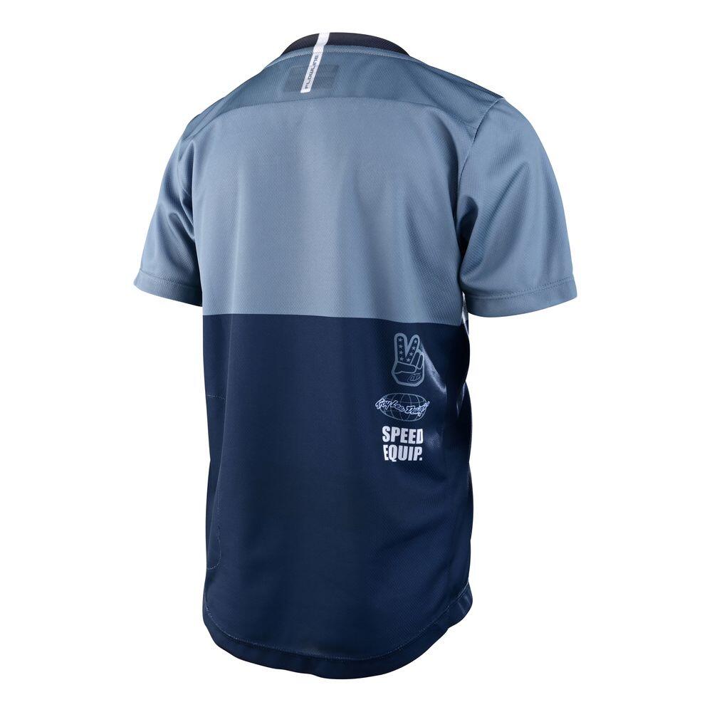 Maillot de vélo VTT décontracté à manches courtes FLOWLINE pour enfant Bleu. 2/2