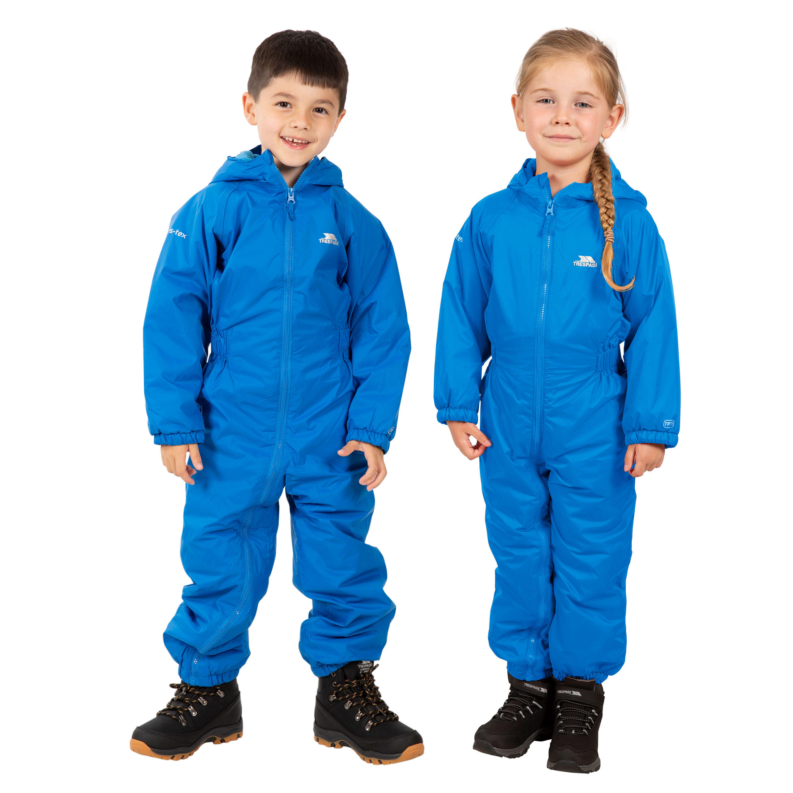 Trespass Dripdrop - Childs Rain Suit Cobalt 7/8 4/5