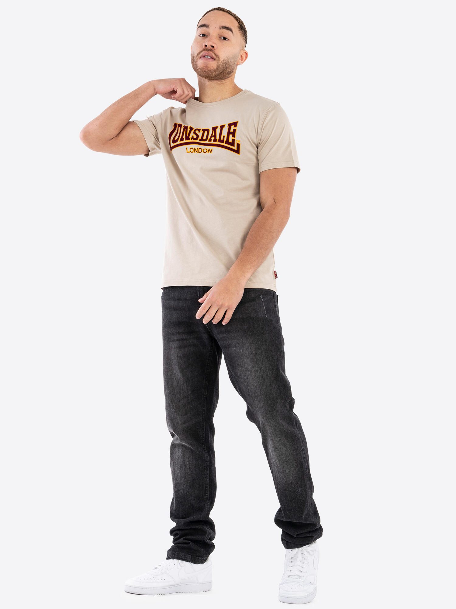 LONSDALE Heren-T-shirt slim fit CLASSIC 3/5