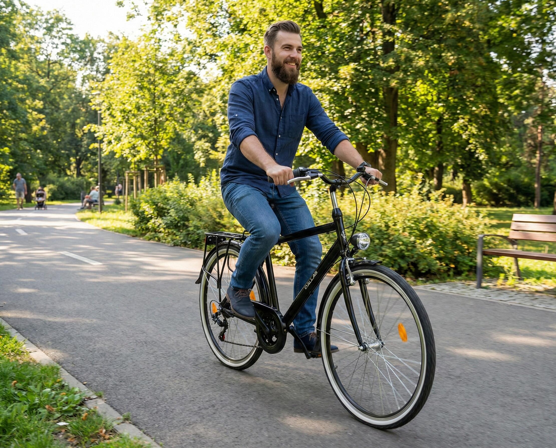 Rower Trekkingowy Męski Dallas City Trekking Stal Men 28 7spd 5/7