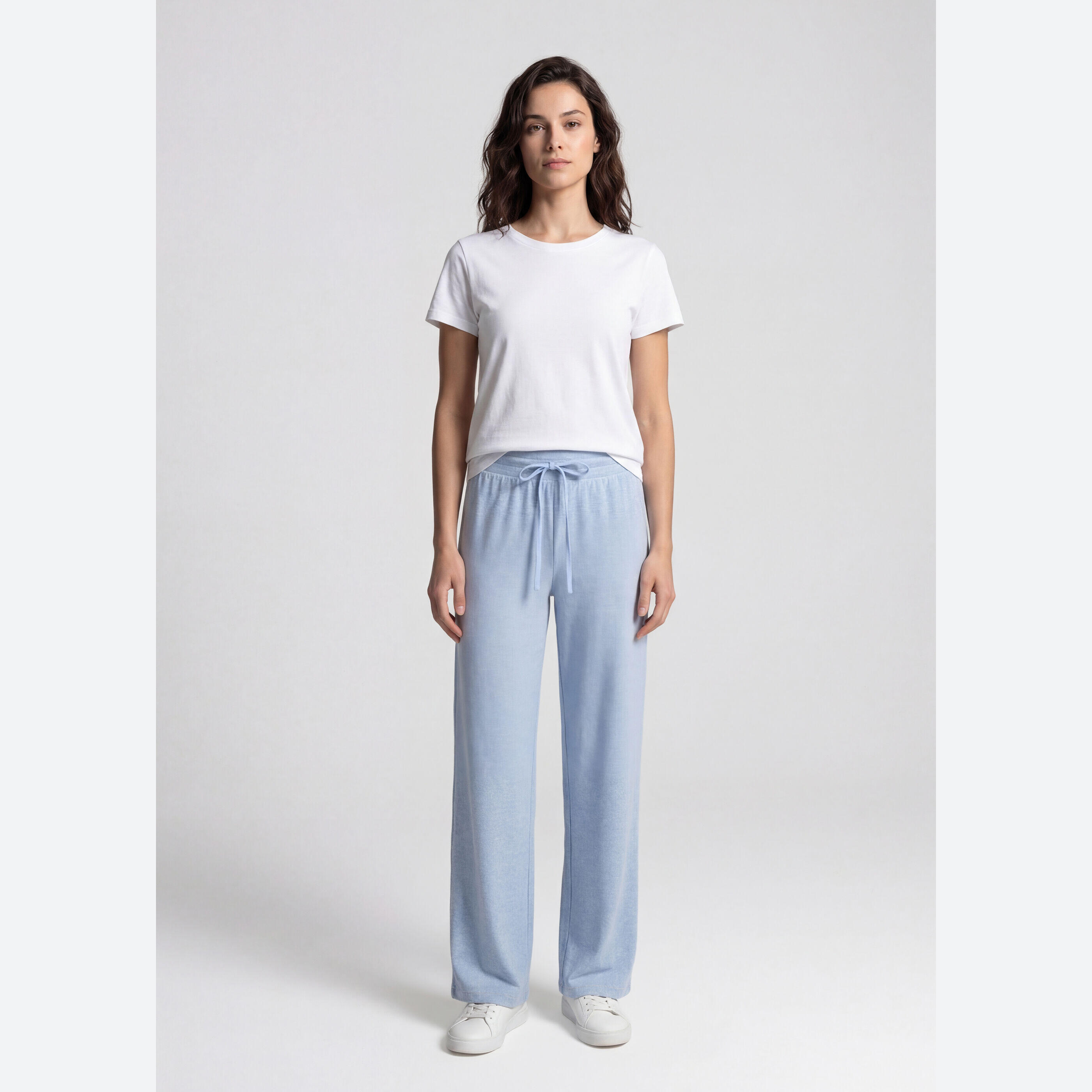 Pantalon Femme Cloud Jersey Wide Leg Pant Avec Jambe Large 4/5
