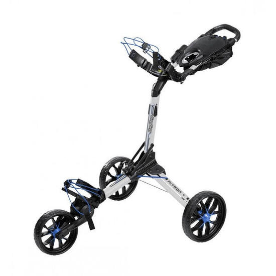 Chariot de golf Nitron blanc/bleu