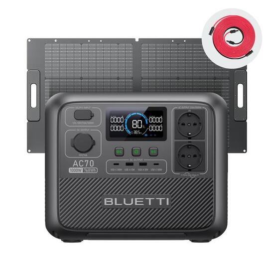 AC70 power station 768Wh con pannello 100W per campeggio e viaggi outdoor