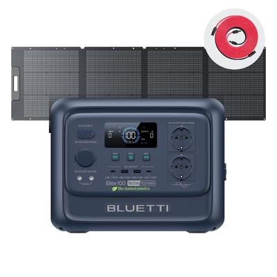 Solar generator elite 100 v2 +200w, 1024wh noodstroom voor stroomuitval