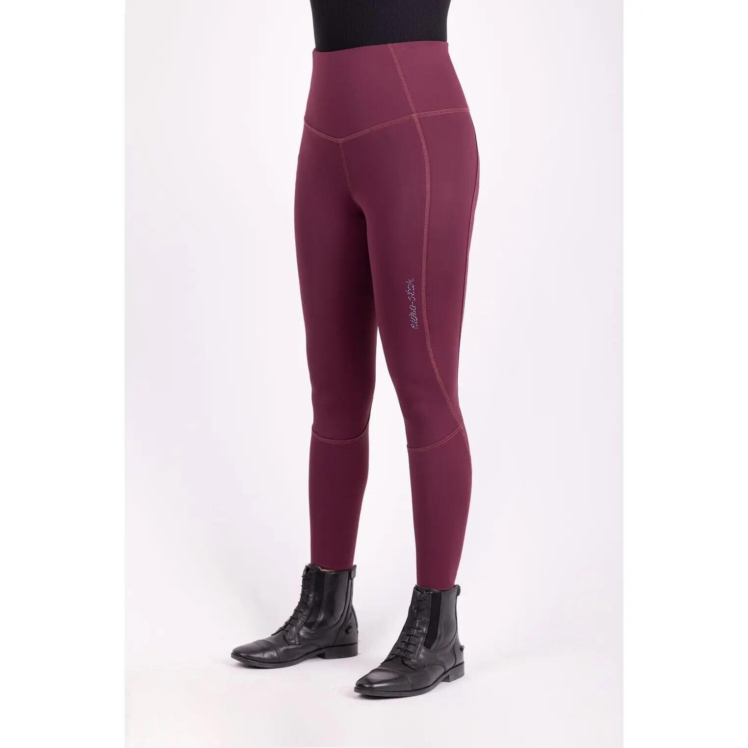 Leggings da equitazione full grip da donna Euro-Star Breez Summer 3/4