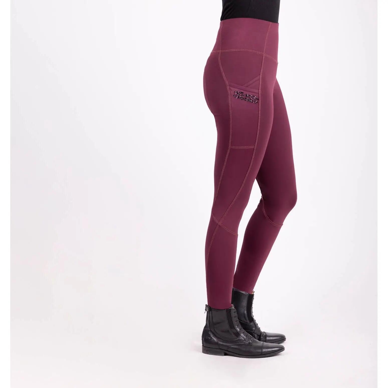 Leggings da equitazione full grip da donna Euro-Star Breez Summer 4/4