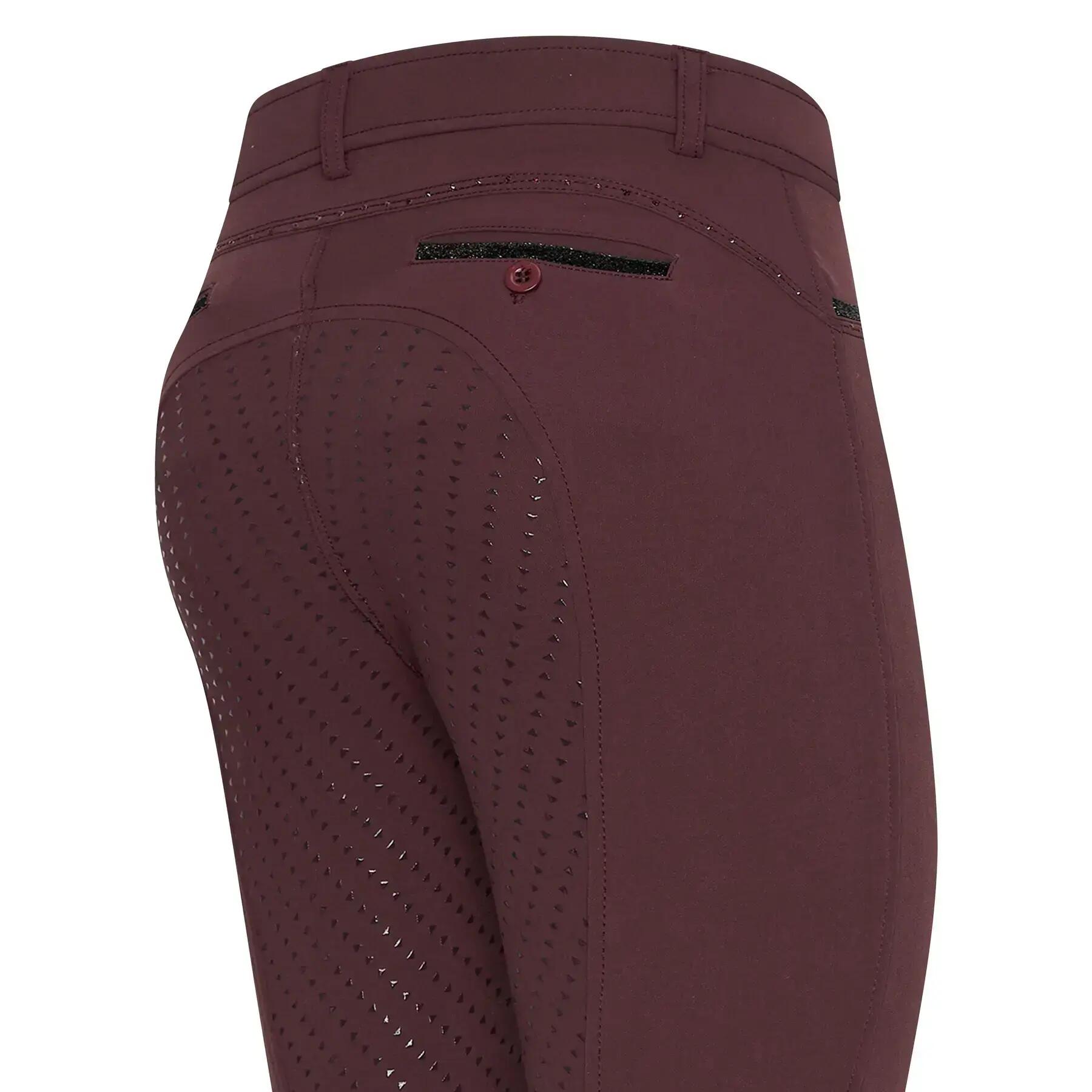 Pantaloni da equitazione full grip da donna Easy Rider Carice 3/3