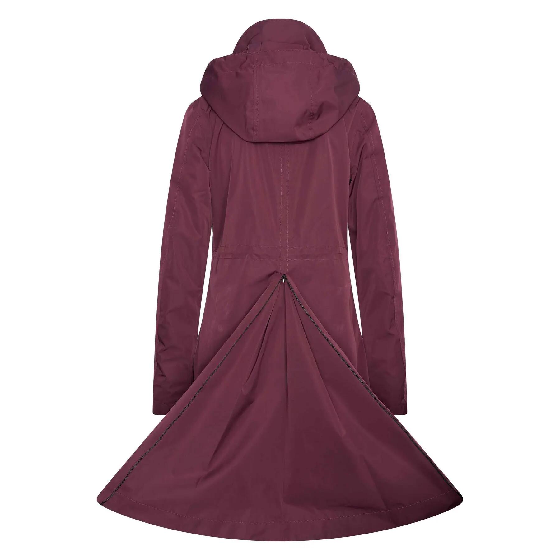 Damen lange wasserdichte Reitjacke mit Kapuze Euro-Star Chiara 2/2