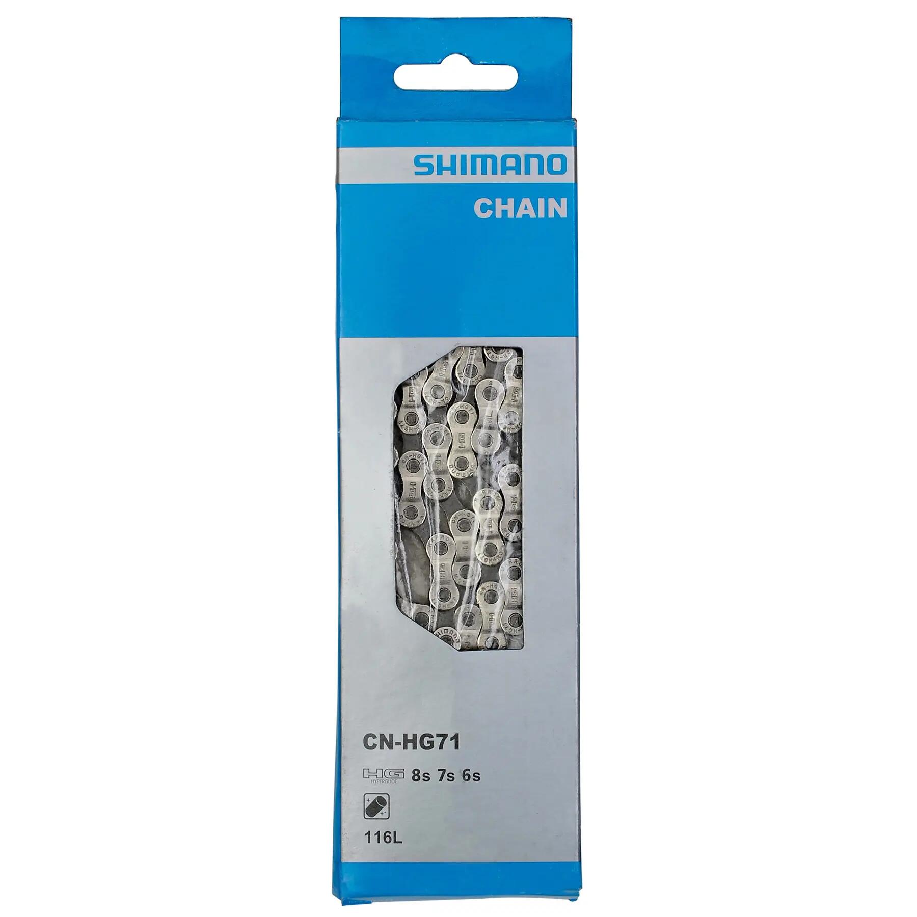 Catena SHIMANO CN-HG71 6/7/8 velocità, 116 maglie (confezione da 20
