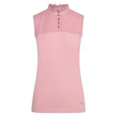 Mouwloos rij poloshirt voor meisjes imperial riding camee