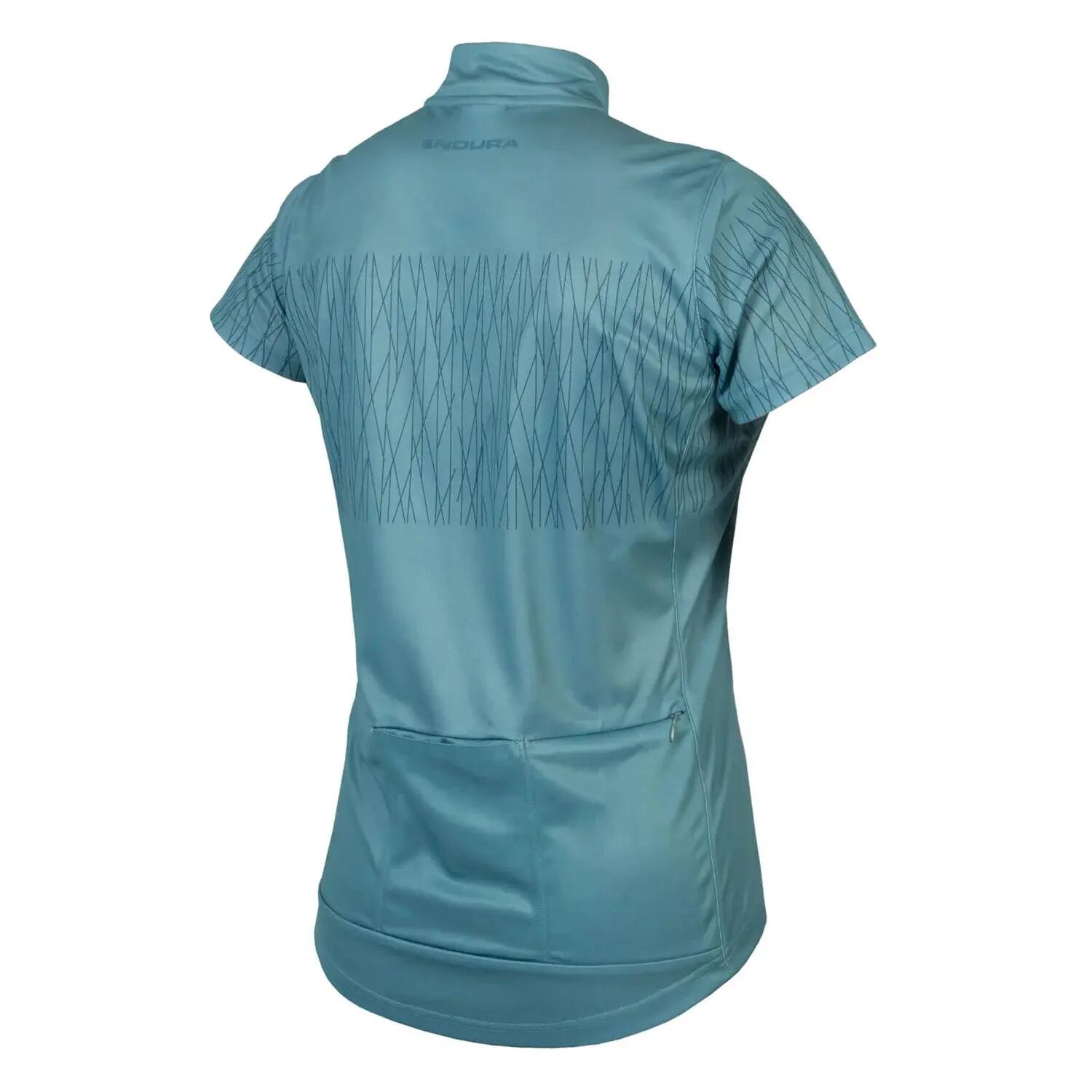 Damen Kurzarm-Trikot Mit Durchgehendem Frontreißverschluss 2/2