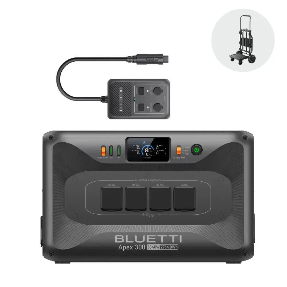 Generator BLUETTI Apex300+Hub D1,2764Wh,All-in-One Mobile Power Hub for Campers