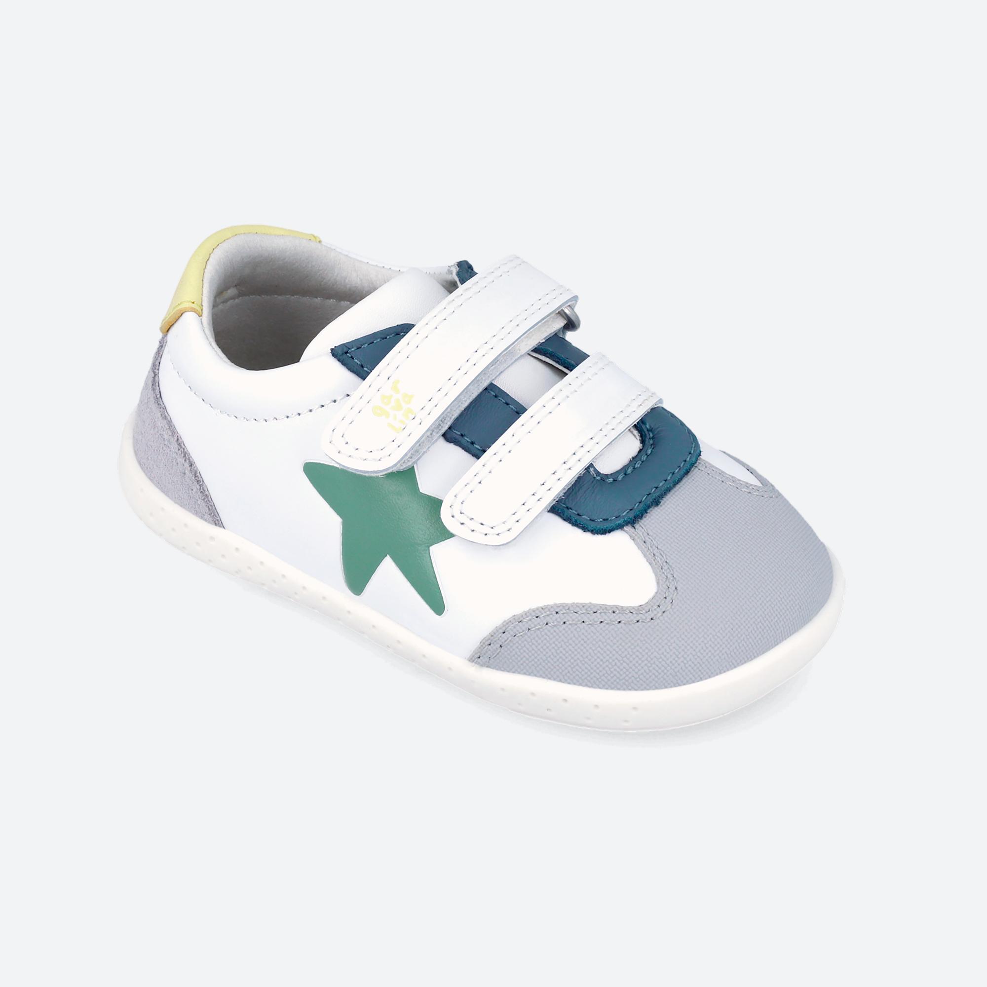 Zapatillas Bebé Garvalín 262320C Blancas Cierre Adherente 4/7