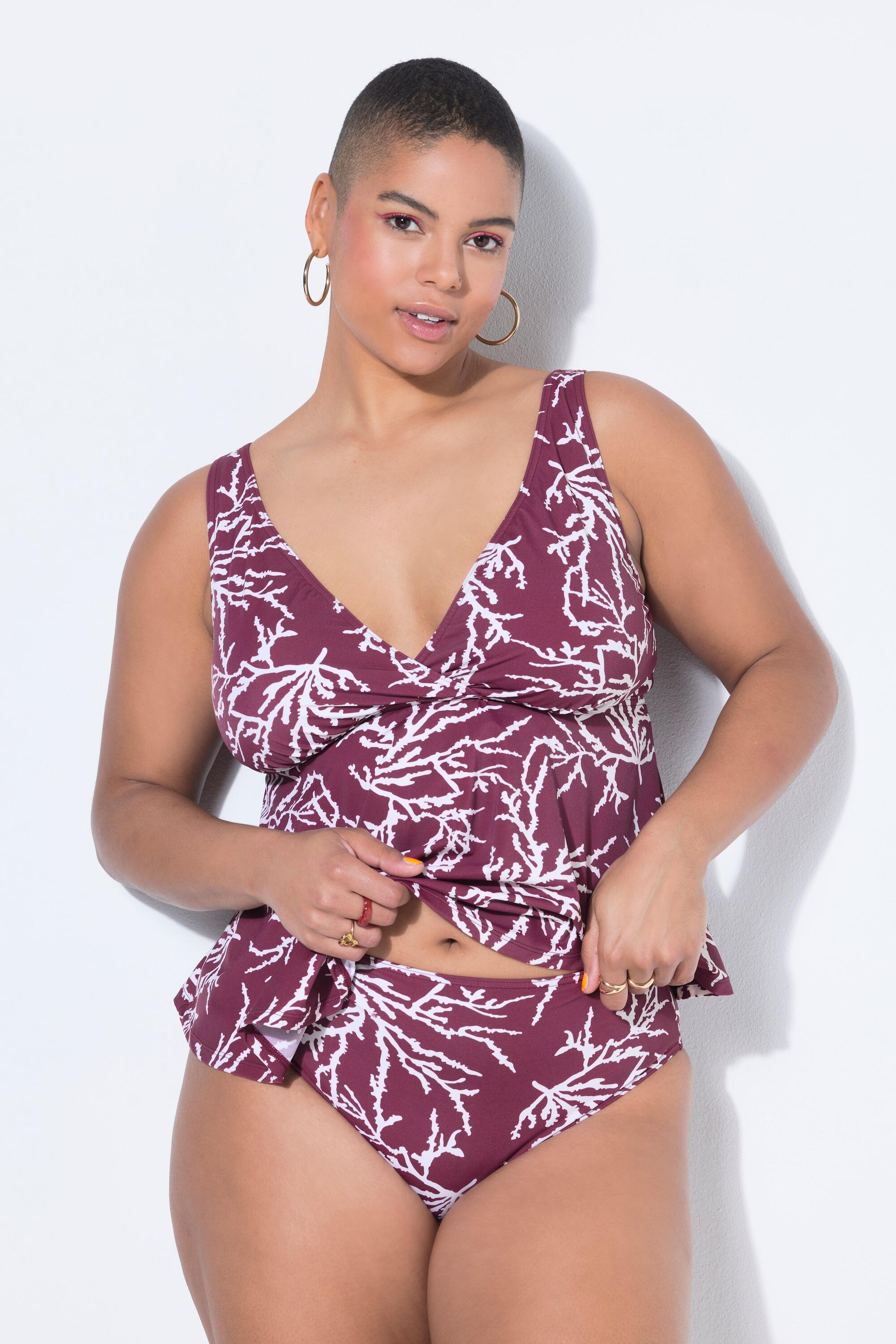 Femme Bas de bikini taille haute imprimé all-over 1/5