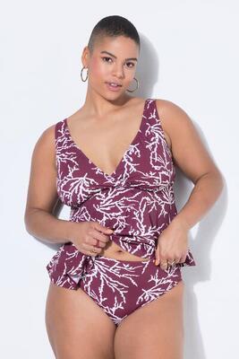 Dames bikinibroekje hoge taille all-over print