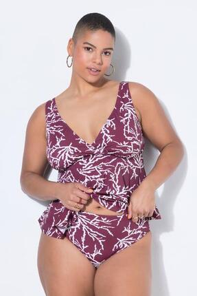 Femme Bas de bikini taille haute imprimé all-over