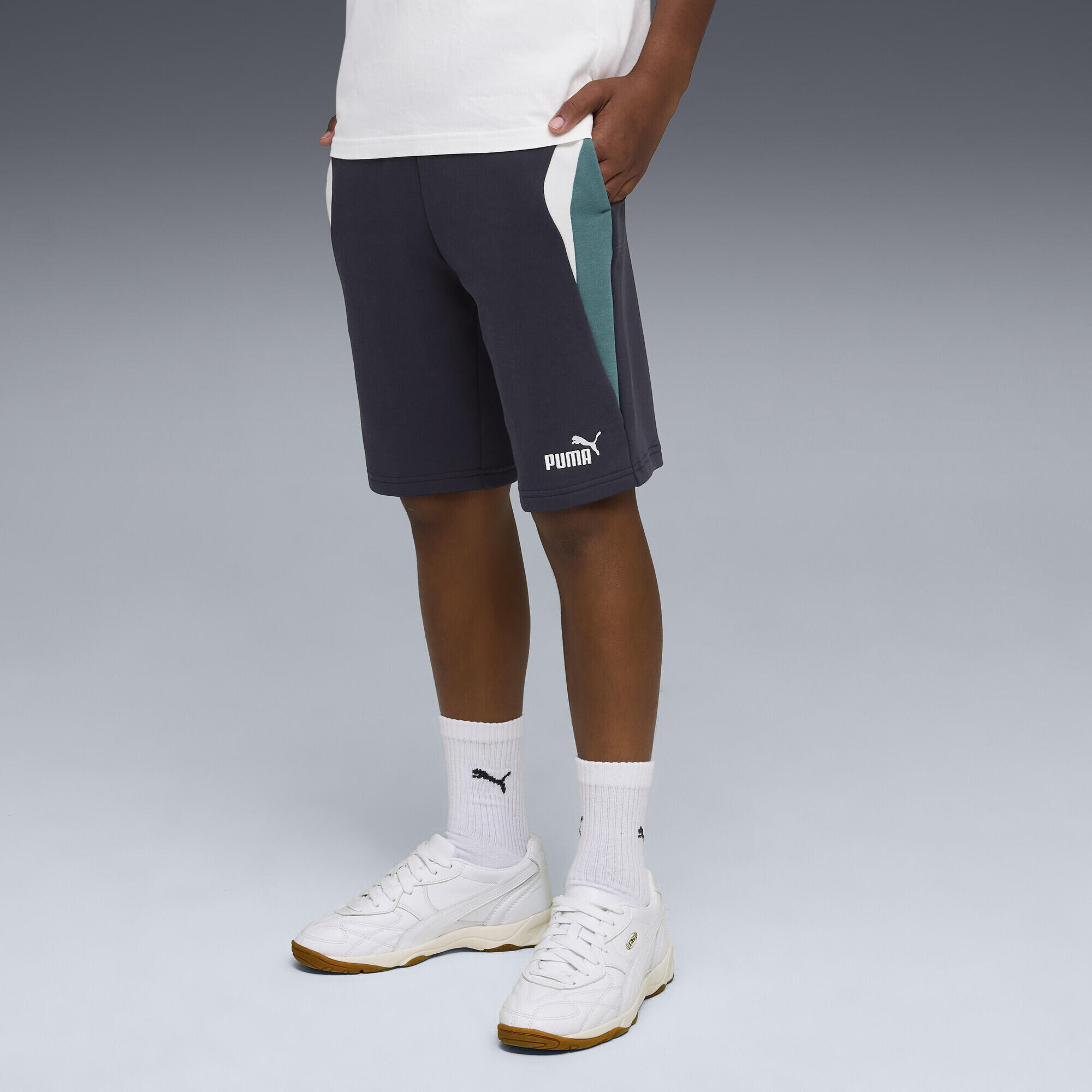 Młodzieżowe szorty Essentials Block PUMA