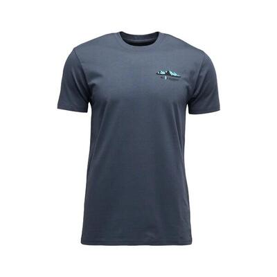 T-shirt black diamond mountainscape