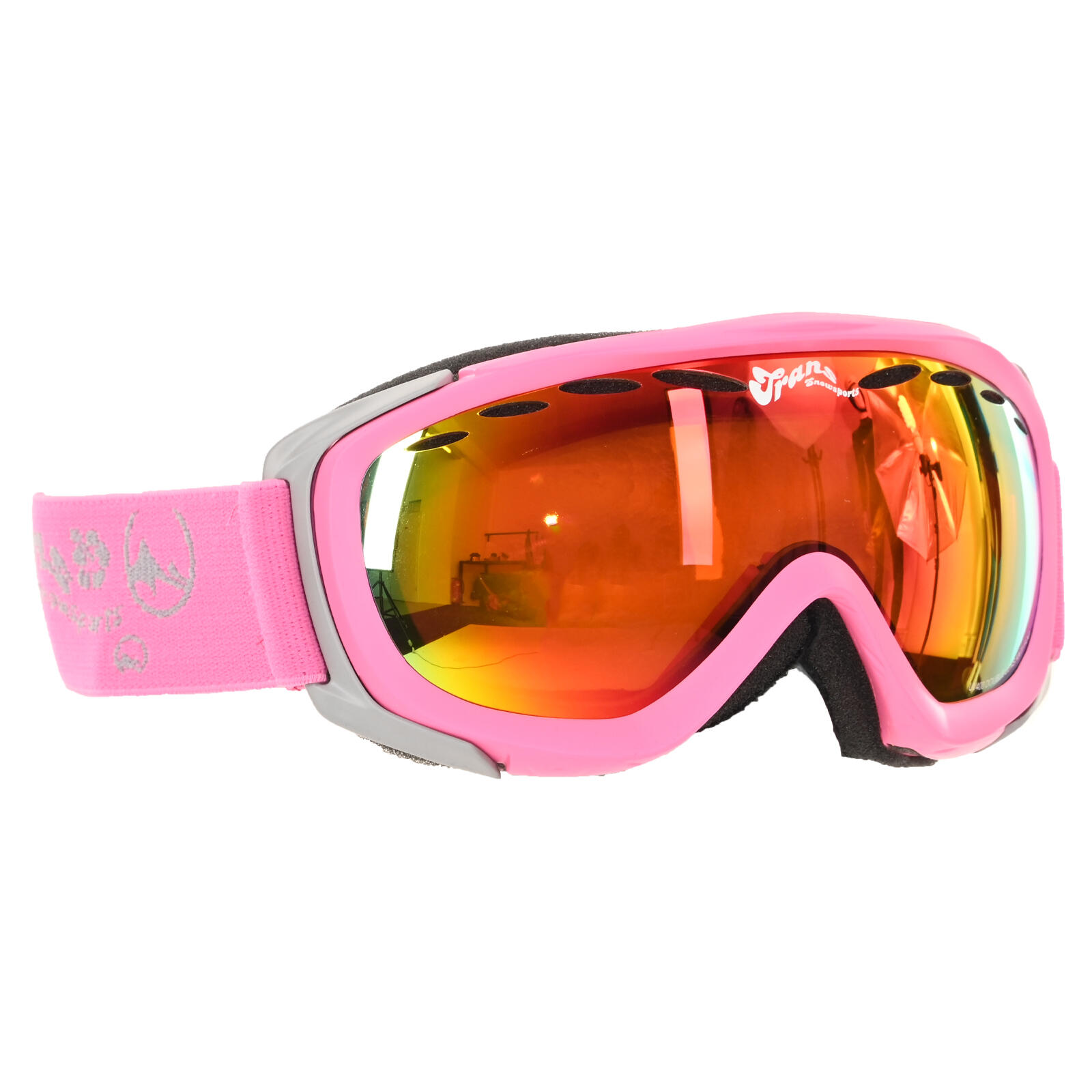 Trans  Damen Snowboard Brille Team Girl Sondermodell One Size Pink 3/5