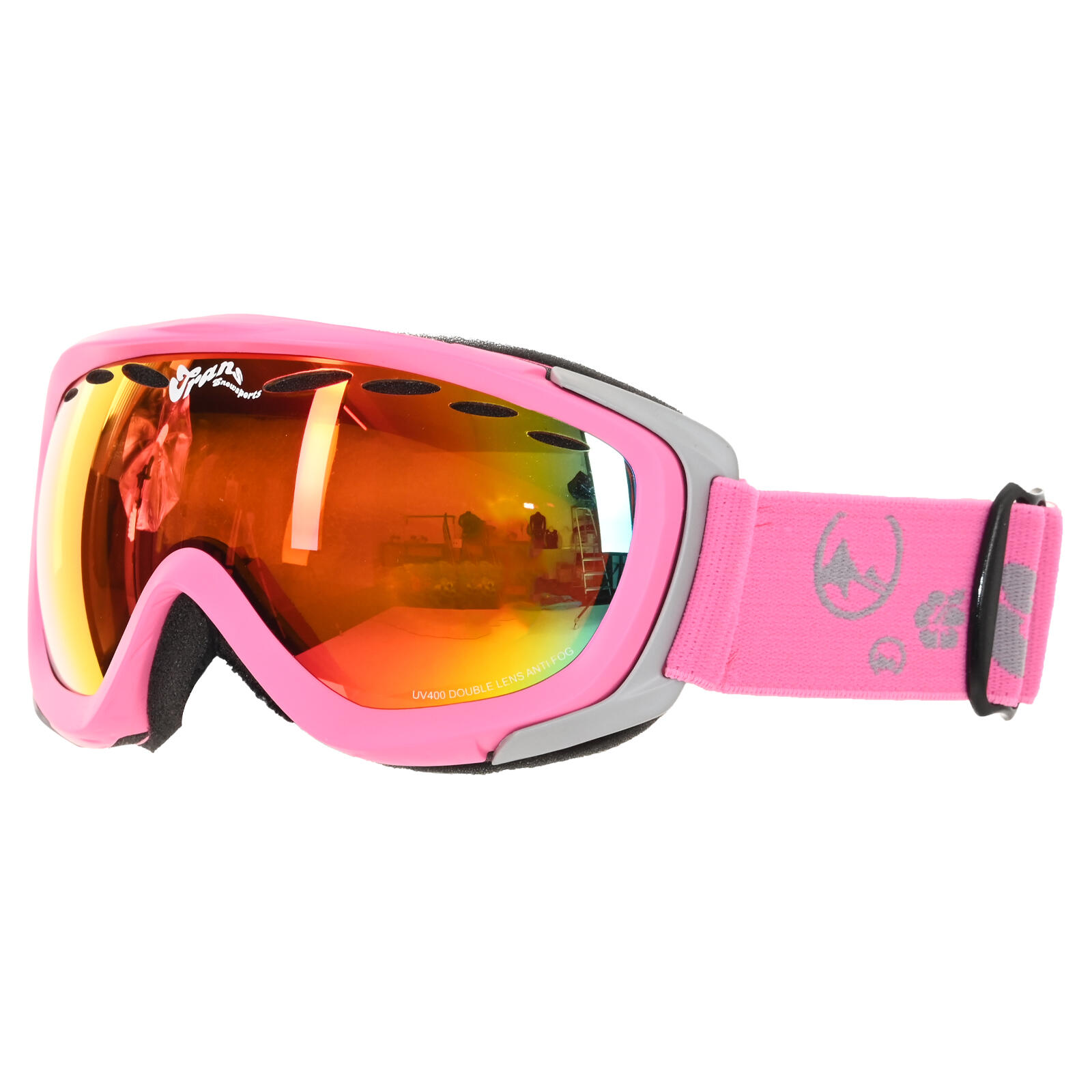 Trans  Damen Snowboard Brille Team Girl Sondermodell One Size Pink 2/5