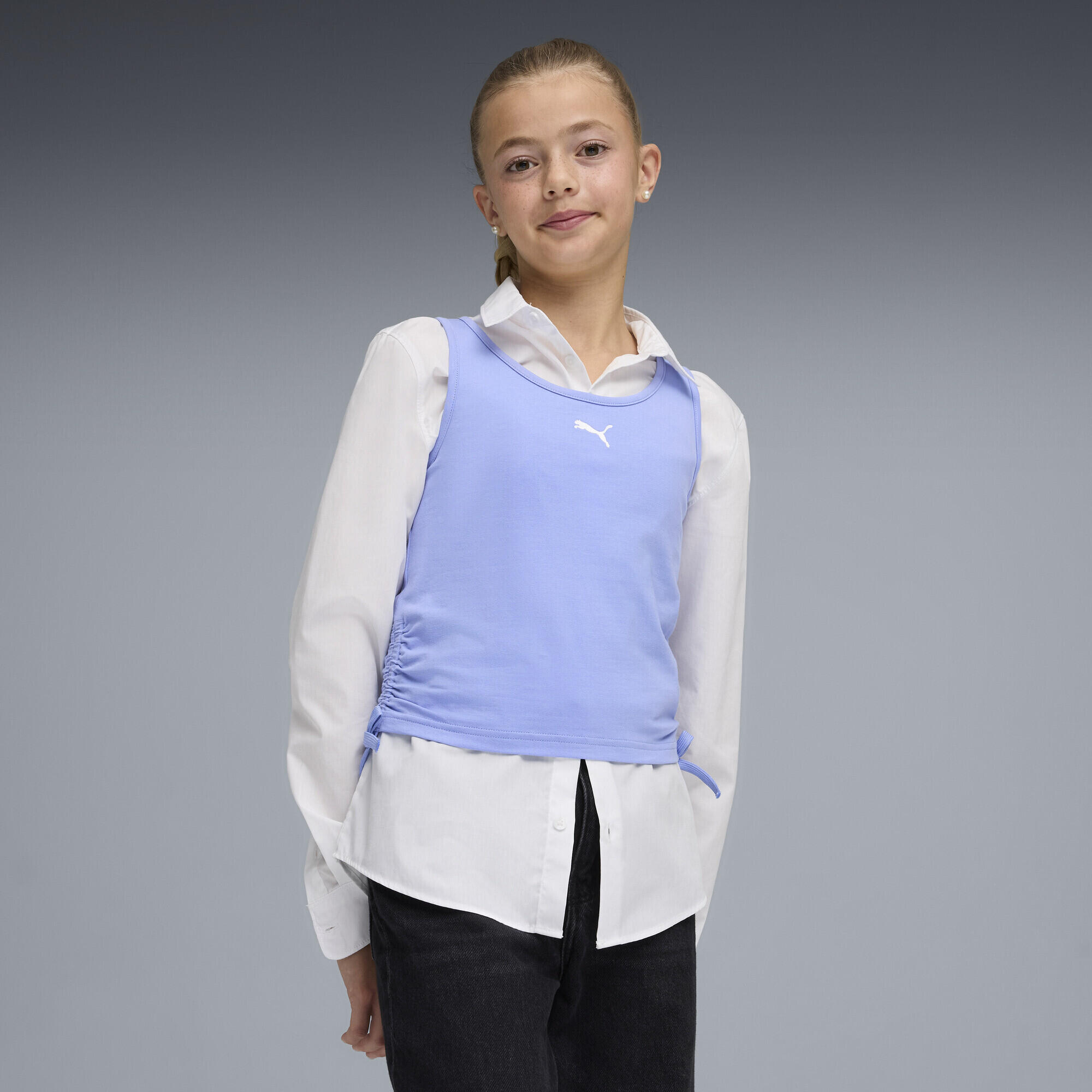 Camiseta de tirantes Essentials con nudos y de corte semiajustado Niño PUMA 2/5