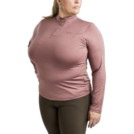 Polo d'équitation manches longues femme Montar Briella