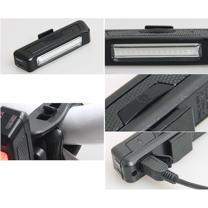 Lampa duala comet, lumina alba si rosie, reincarcabila USB
