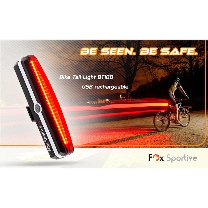 Stop COB LED Carsons, reincarcabil USB, 6 moduri