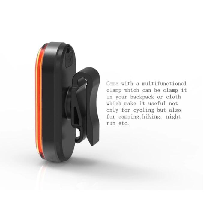 Stop oval COB LED Carsons, reincarcabil USB, 6 moduri