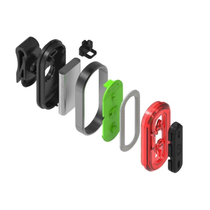 Stop oval COB LED Carsons, reincarcabil USB, 6 moduri