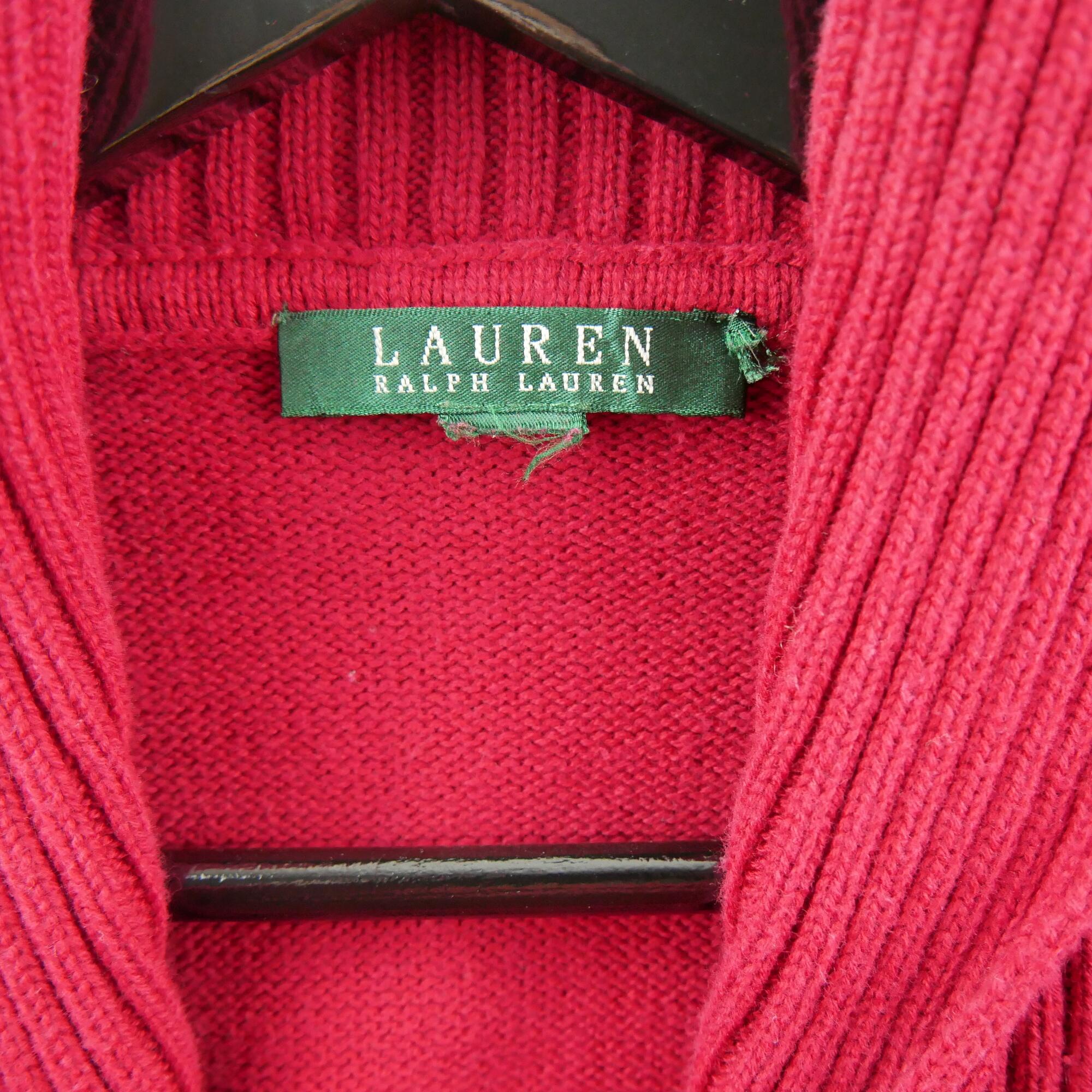 Seconde vie - Gilet Femme cardigan Rouge - Très bon état 5/5