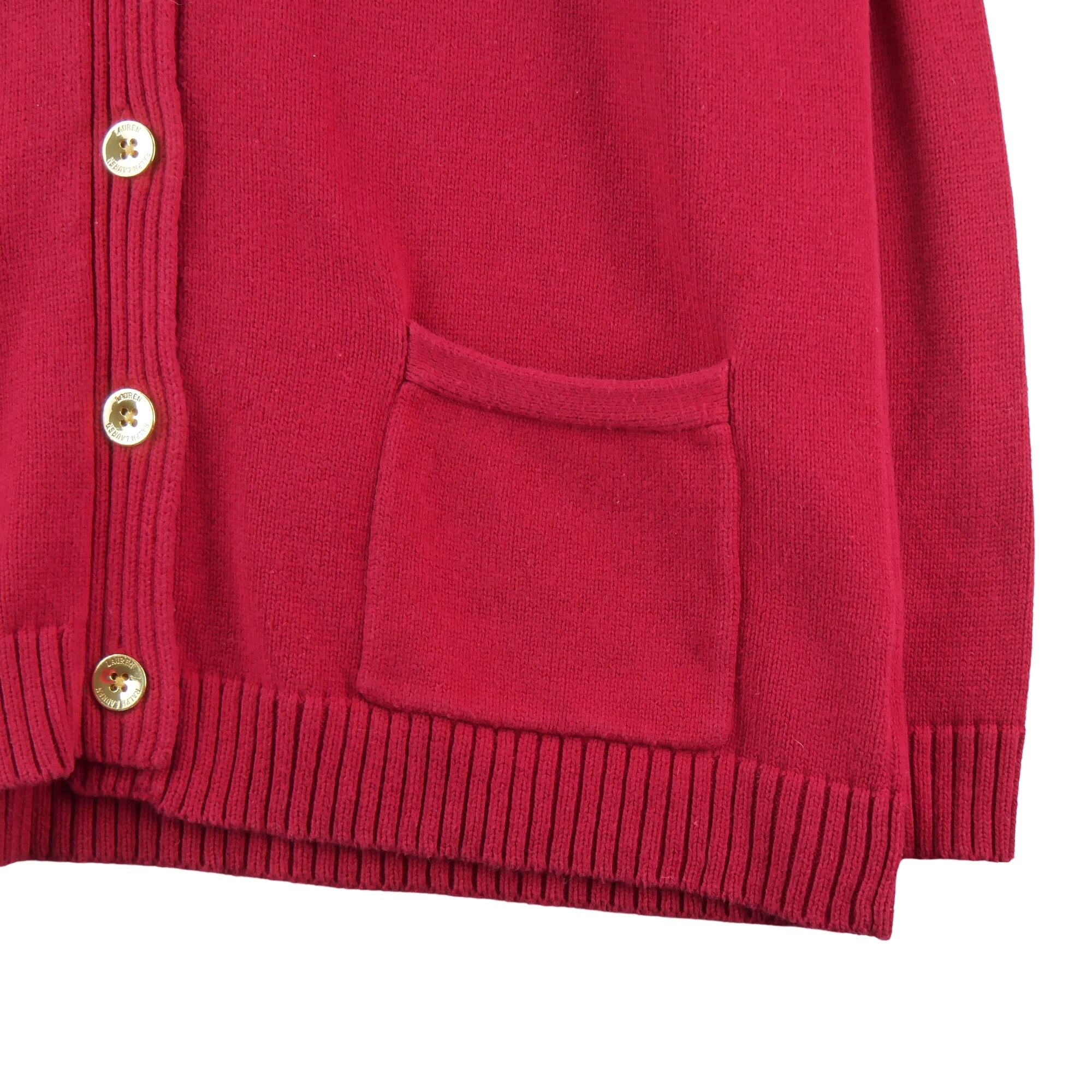 Seconde vie - Gilet Femme cardigan Rouge - Très bon état 4/5