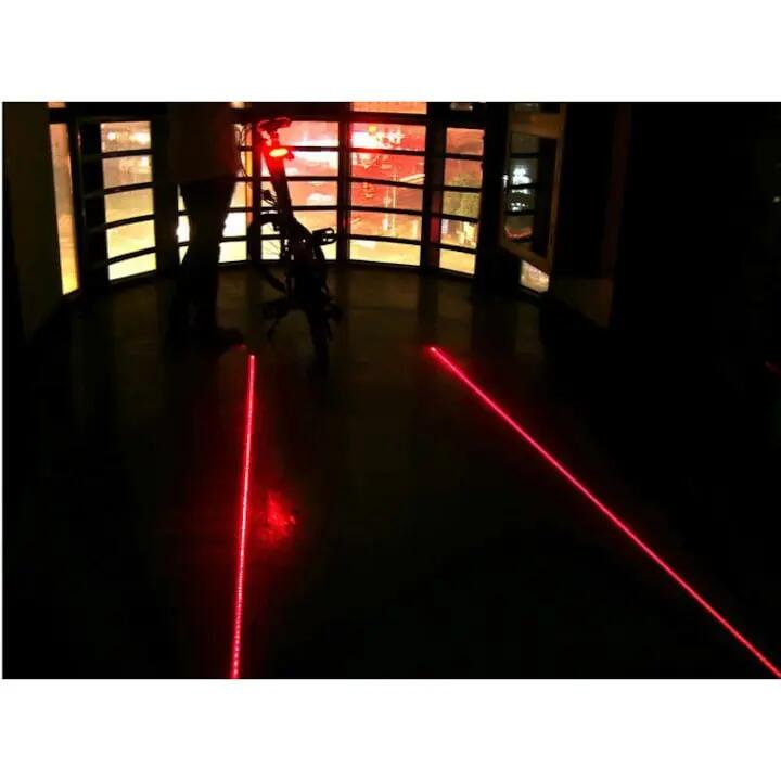 Stop spate laser romb, 5 leduri si 2 lasere, 7 moduri 6/7
