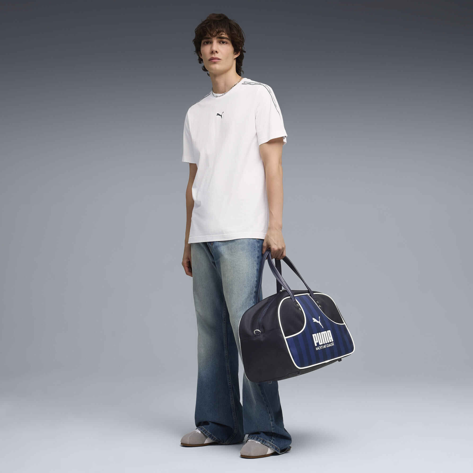Essentials T-shirt met band voor heren PUMA 4/5