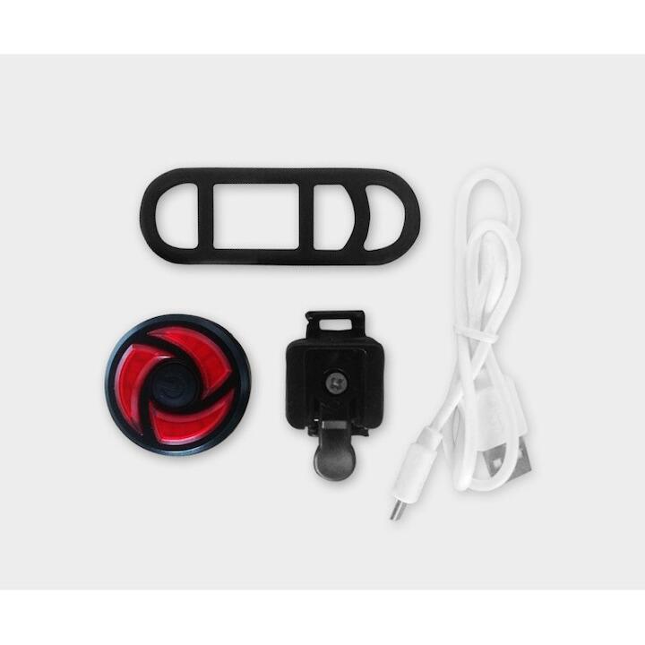 Lampa stop, 3 leduri, reincarcabil USB, 5 moduri luminare