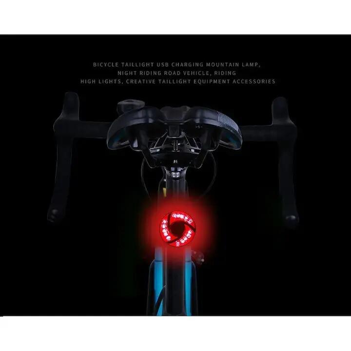 Lampa stop, 3 leduri, reincarcabil USB, 5 moduri luminare 6/7