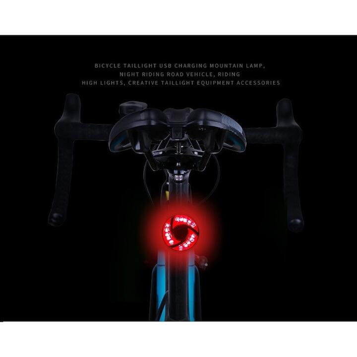 Lampa stop, 3 leduri, reincarcabil USB, 5 moduri luminare