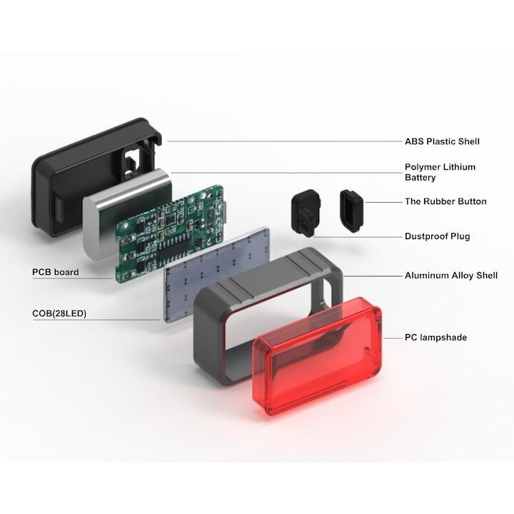 Stop 28 LED USB, 6 moduri luminare