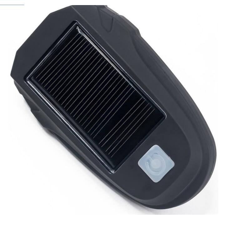 Far solar & reincarcabil USB, 600 lumeni LED puternic, 3 moduri