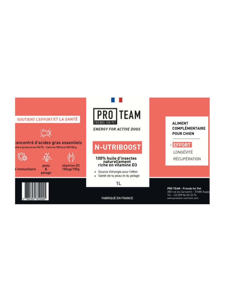 HUILE POUR CHIEN – ENERGIE ET SOUTIEN ARTICULAIRE - NUTRIBOOST 2/2