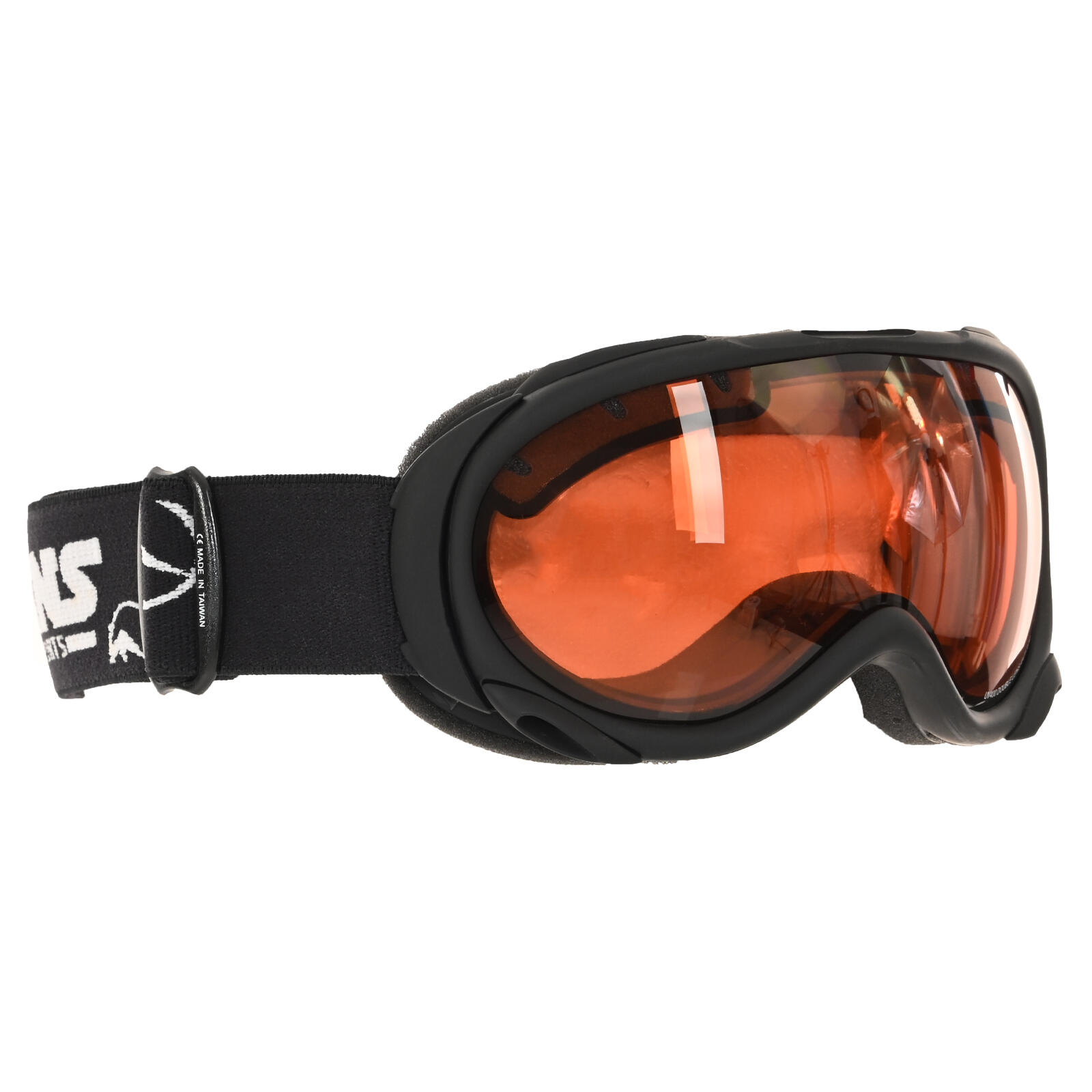 Trans  Snowboard Brille Powder Sondermodell One Size Schwarz/Orange 3/4