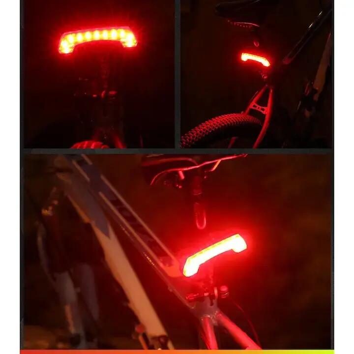 Stop lampa spate 11 leduri, reincarcabil USB, 5 moduri 3/5