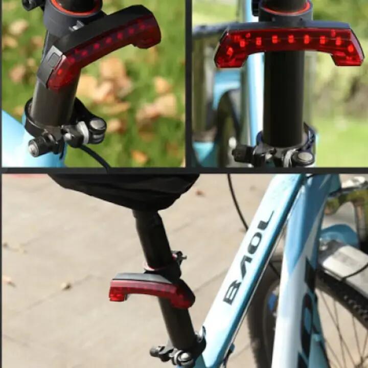 Stop lampa spate 11 leduri, reincarcabil USB, 5 moduri 2/5