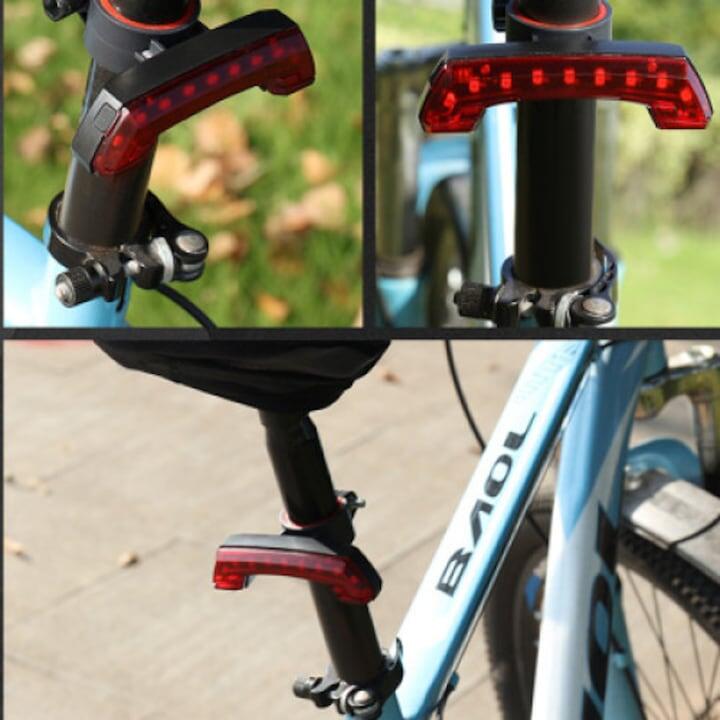Stop lampa spate 11 leduri, reincarcabil USB, 5 moduri