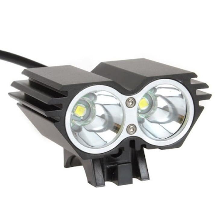 Far X2 reincarcabil 1800 lumeni, 4 moduri, aliaj aluminiu