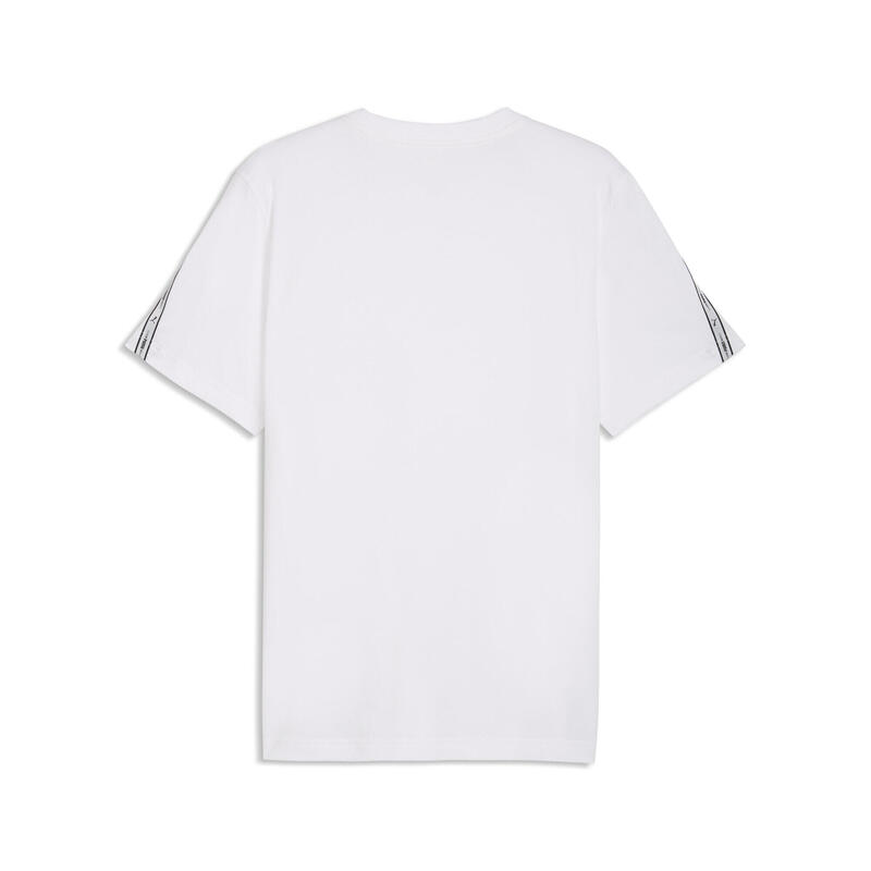 Tricou bărbați logo, benzi pe umeri Essentials Tape, negru PUMA