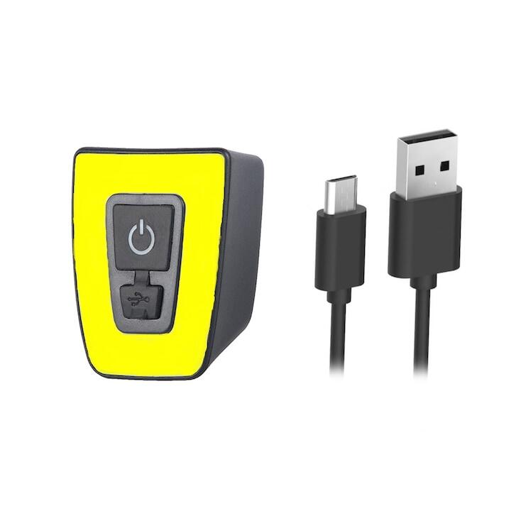 Stop lampa Carsons tip trapez, reincarcabila USB, 5 moduri