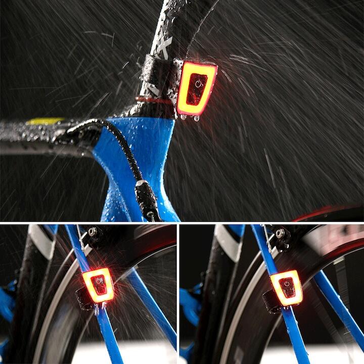 Stop lampa Carsons tip trapez, reincarcabila USB, 5 moduri