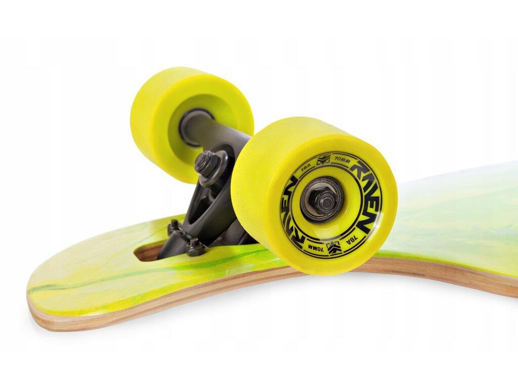 Monopatín Longboard Phase ABEC9 Negro/Lima/Azul 7/7