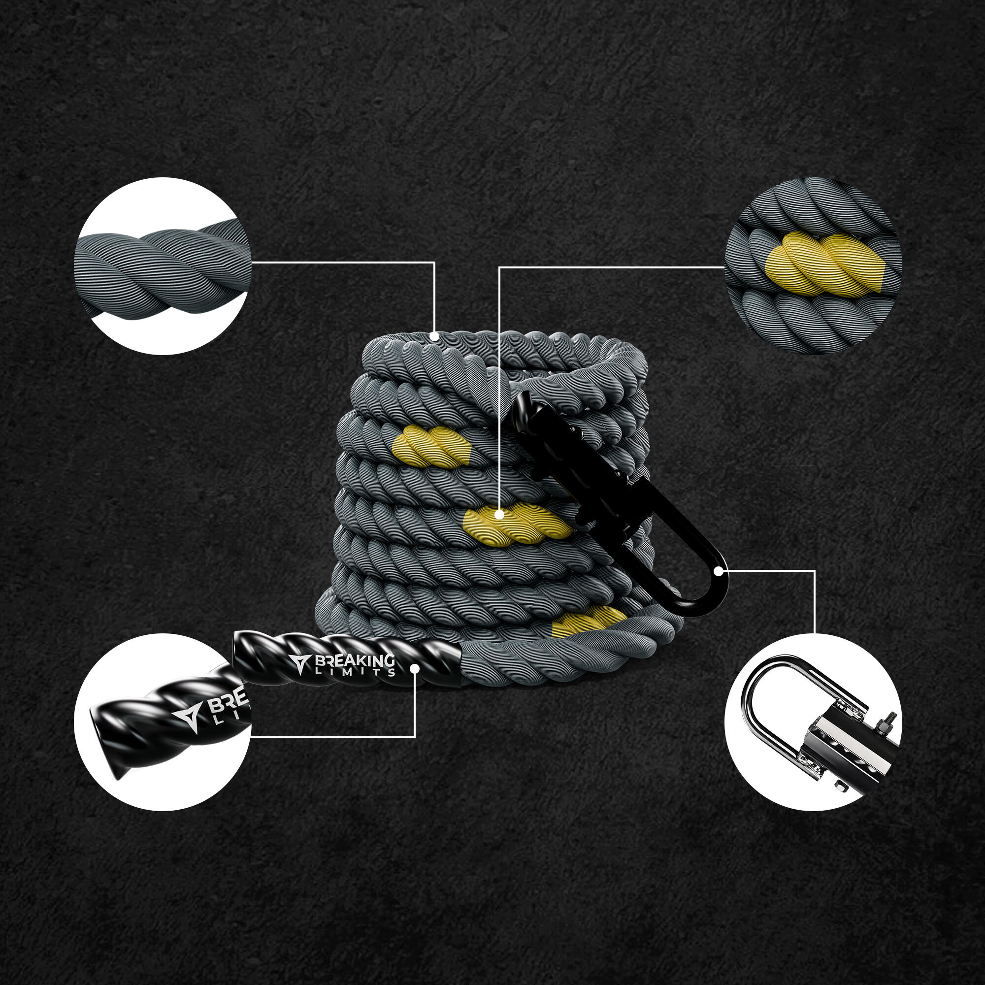 Sled Rope Pro - 15M - Sled Pull Rope 3/3